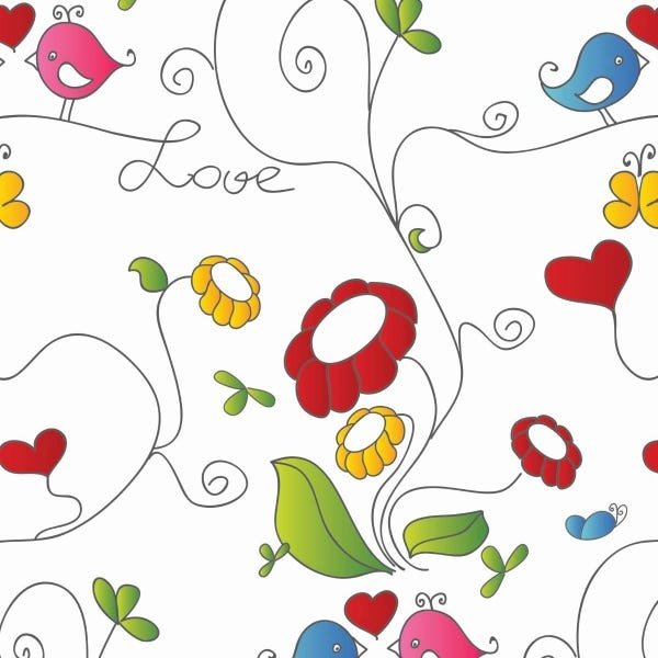 Papel De Parede Adesivo Lavável Margaridas Ilustradas 15m - 1