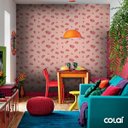 Ver imagem 5 de Papel De Parede Adesivo Lavável Lisianto Rosa 15m