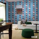 Ver imagem 4 de Papel De Parede Adesivo Lavável Rosas Em Laços Azuis 15m
