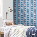 Ver imagem 3 de Papel De Parede Adesivo Lavável Rosas Em Laços Azuis 15m