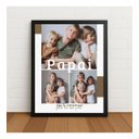 Ver imagem 1 de Quadro Papai Nós Te Amamos 33x24cm com Vidro Preto