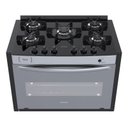 Ver imagem 2 de FOGAO A GAS DE EMBUTIR 5 BOCAS VENAX GAUDI PRISMA VITREO EL INOX GAS GLP