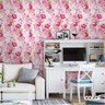 Papel De Parede Adesivo Lavável Rosas 15m - 2