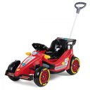 Ver imagem 1 de Carrinho F25 Vermelho - 2 em 1 Empurrador e Pedal Buzina e Cinto - Calesita
