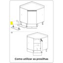 Ver imagem 3 de Kit Acessório para Rodapé de Cozinha Connect - Off White