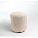 Ver imagem 3 de Kit 02 Puff Perse Decorativo Tecido Linho Banqueta Redondo