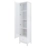 Cristaleira 1 Porta Vidro 1 Gaveta 180x43 Cm E962 Branco Dtall Branco - 6