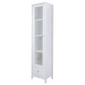 Cristaleira 1 Porta Vidro 1 Gaveta 180x43 Cm E962 Branco Dtall Branco - 1