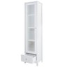 Cristaleira 1 Porta Vidro 1 Gaveta 180x43 Cm E962 Branco Dtall Branco - 5
