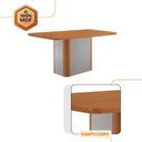 Ver imagem 4 de Mesa de Jantar Isadora 120cm Tampo Mdf Laminado Veludo Capuccino/naturale/off White