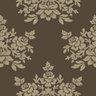 Papel De Parede Lavável Desenhos De Flores Marrom 9m - 1