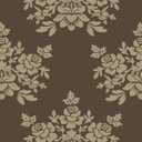 Ver imagem 1 de Papel De Parede Lavável Desenhos De Flores Marrom 9m