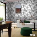 Ver imagem 4 de Papel De Parede Lavável Torênia Em Preto E Branco 9m