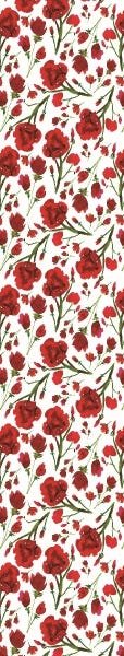 Papel De Parede Adesivo Lavável Rosas Sangrentas 6m - 7