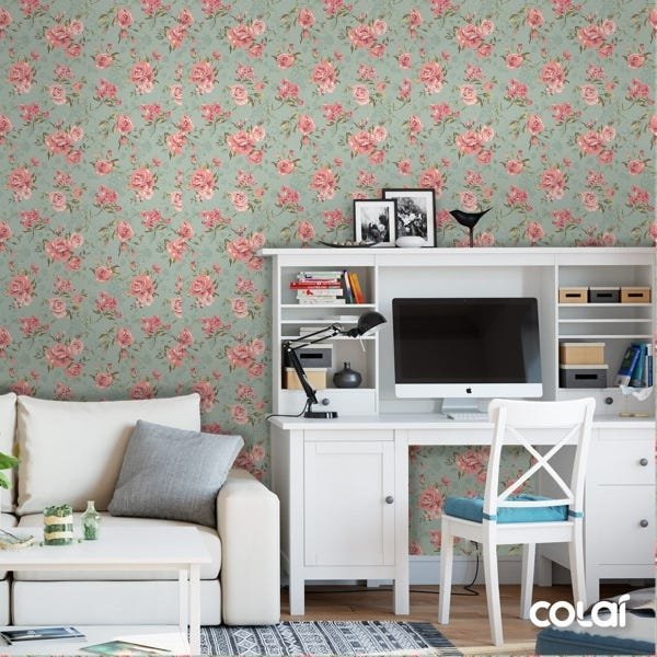 Papel De Parede Adesivo Lavável Beijo-Pintado 6m - 2