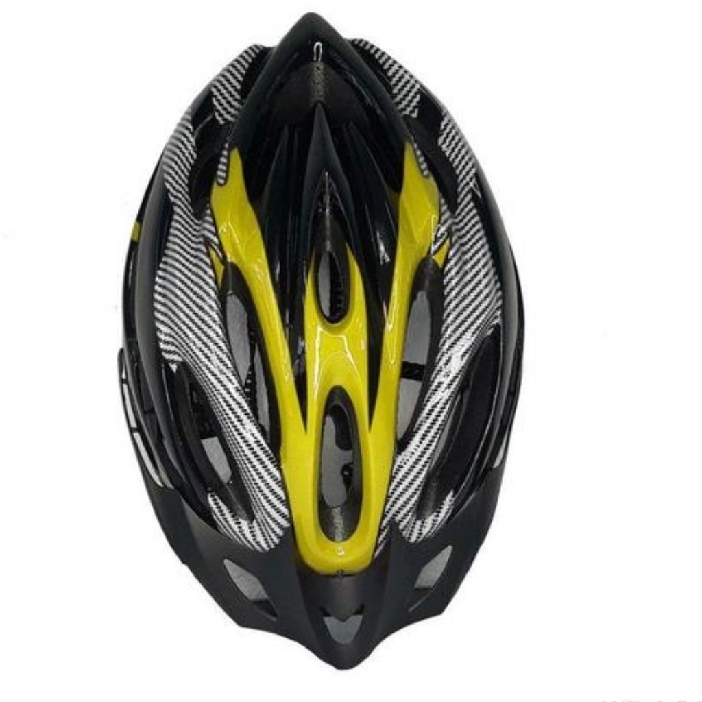 Capacete Para Andar Bike Com Luva de Proteção - Amarelo - 4