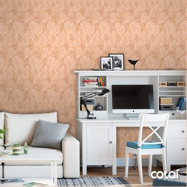 Papel De Parede Adesivo Lavável Prímula Rosê 6m - 2