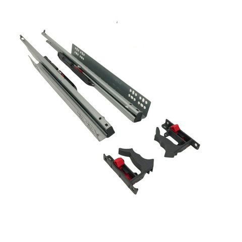 Corrediça Oculta Dt 130 Extração Total (30 Kg) 450mm Slowmotion (amortecedor) Hafele 01 Par