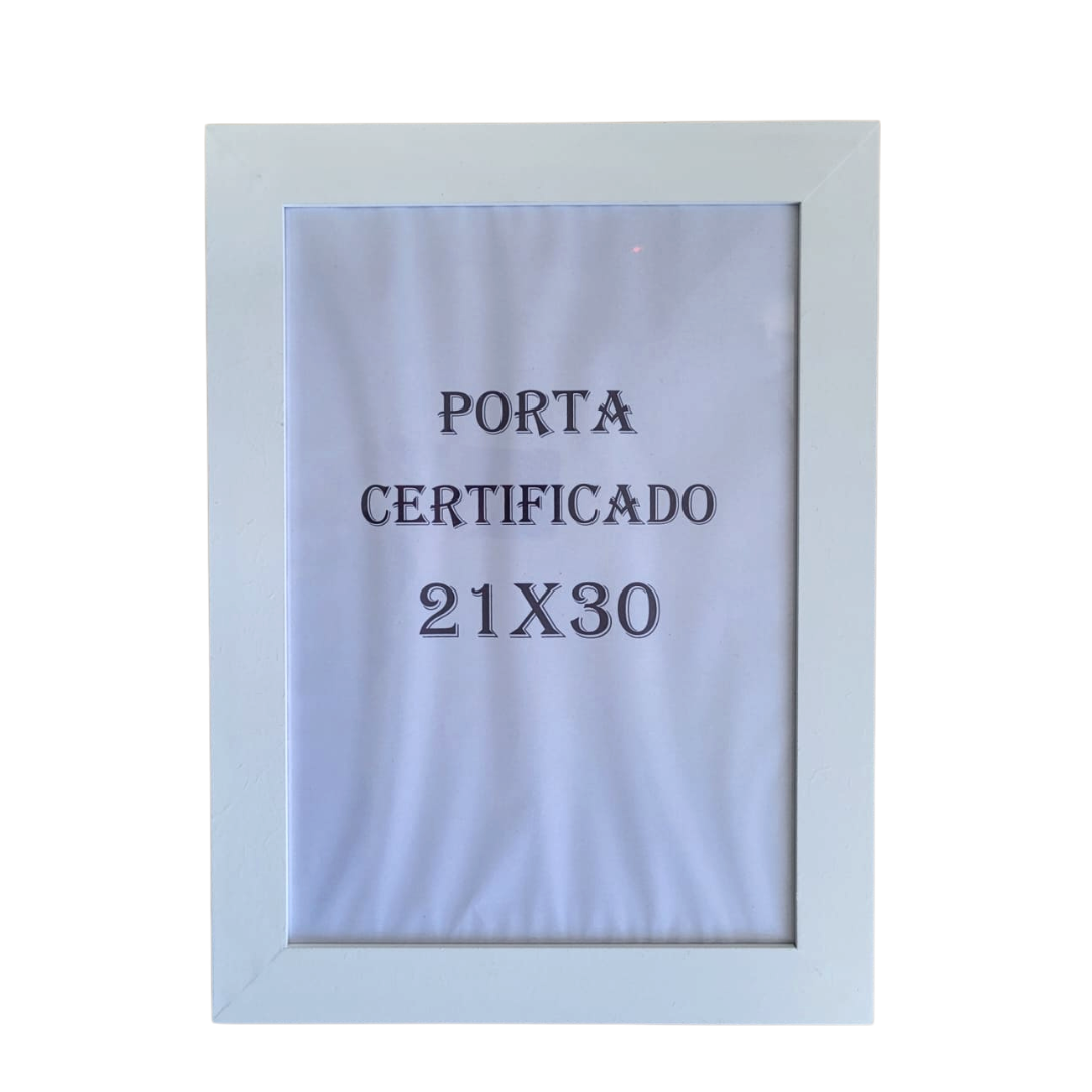 Moldura para Certificados/Diplomas (21X30) Branco