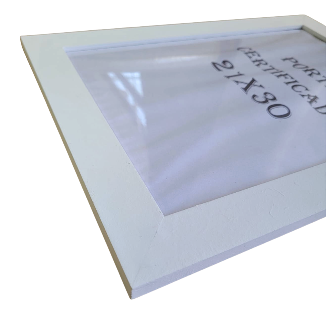 Moldura para Certificados/Diplomas (21X30) Branco - 4