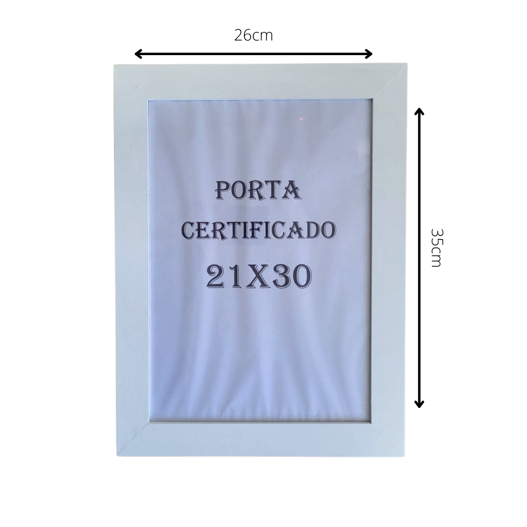 Moldura para Certificados/Diplomas (21X30) Branco - 2