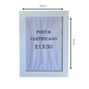 Ver imagem 2 de Moldura para Certificados/diplomas (21x30) Branco