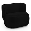 Ver imagem 7 de Namoradeira com Puff Orgânico Molly 02 Lugares Couríssimo Preto - Desk Design Cor Preto