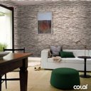 Ver imagem 3 de Papel de Parede Adesivo Lavável Pedra Filete Irregular