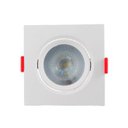 Ver imagem 1 de Kit 10 Spot 7w Quadrado Led Cob Direcional 3500k Branco Quente Bivolt