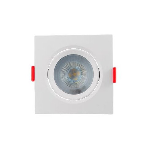 Kit 10 Spot 7w Quadrado Led Cob Direcional 3500k Branco Quente Bivolt