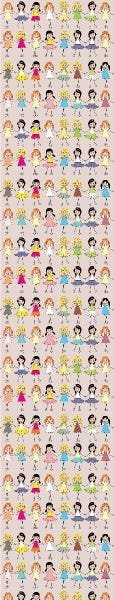 Papel de Parede Adesivo Lavável Dança das Meninas 18m - 5
