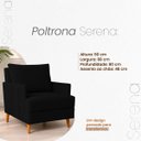 Ver mais imagens de Kit 2 Poltronas Decorativas Serena Suede para Sala Recepção Escritório Conforto Luxo Contemporâneas