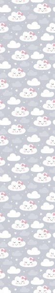 Papel de Parede Adesivo Lavável Nuvens Femininas 18m - 5