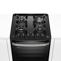 Fogão Electrolux de Embutir 4 Bocas Experience com Mesa de Vidro Grill e Vaporbake Preto Fe4ep - - 4