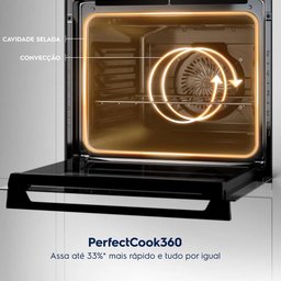 Fogão Electrolux de Embutir 4 Bocas Experience com Mesa de Vidro Grill e Vaporbake Preto Fe4ep - - 5