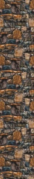 Papel de Parede Adesivo Lavável Pedra 3D Irregular Escura 9m - 5