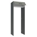 Ver imagem 7 de Porta-geladeira 83 Cm 1 Porta Basculante Cinza/branco/cinza Agata Madesa