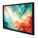 Ver imagem 1 de Quadro Decorativo Abstrato Marmore Luxo Extreme em Moldura Caixa Tacolado Moldura Trad 1cm Preta com