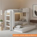 Ver imagem 3 de Treliche com Baú e 1 Porta para Colchão 78x188cm Multimóveis CR35549 Branco