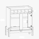 Ver imagem 4 de Adega Aquarela 2 Portas 6 Nichos MDP 75cm Branco Casa D