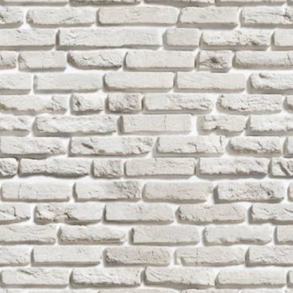 Papel de Parede Adesivo Lavável Tijolo Cinza Claro 12m - 1