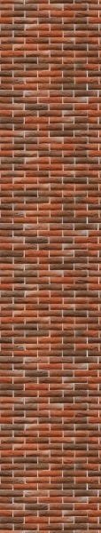 Papel de Parede Adesivo Lavável Tijolo Laranja Escuro 12m - 5