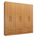 Ver imagem 2 de Guarda-Roupa Casal 6 Portas 6 Gavetas Majestic Marrom/Freijó