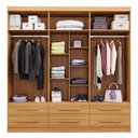 Ver imagem 6 de Guarda-roupa Casal 6 Portas 6 Gavetas Majestic