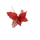 Ver imagem 2 de Flor Artificial Natalina Poinsétia Haste Loga 60cm