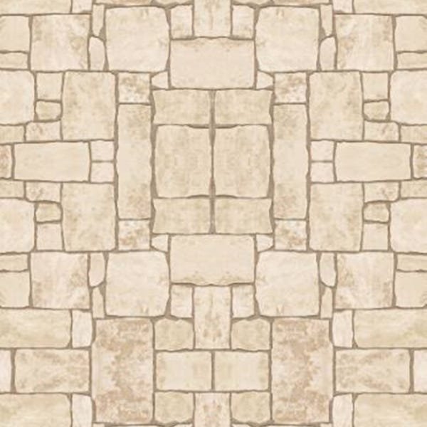 Papel de Parede Adesivo Lavável Pedra Vinículo Bege 18m - 1