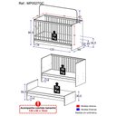 Ver imagem 3 de Berço 3 em 1 com Colchão Incluso Multimóveis Mp0527gc Branco