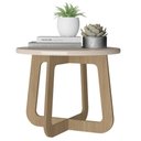 Ver imagem 5 de Mesa de Centro para Sala de Estar 59 Cm 4551 Off White Carvalho Arly Off White Carvalho