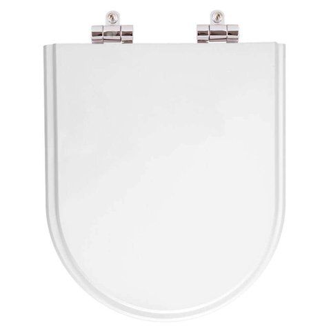 Tampa de Vaso Poliester com Amortecedor Duna Branco para Bacia Deca