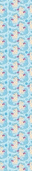 Papel de Parede Adesivo Lavável Pônei Azul - 5